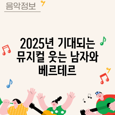 2025년 기대되는 뮤지컬: 웃는 남자와 베르테르