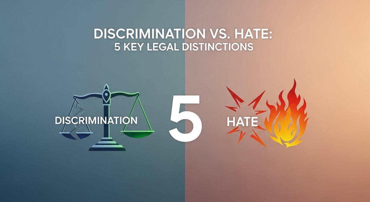 차별과 혐오 차이 법적 판단 기준 비교: 5가지 핵심